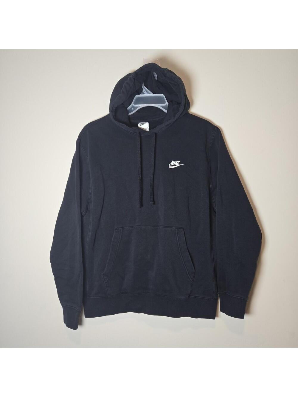 Nike Pullover Mens Hoodie Sweatshirt Black Size Medium
